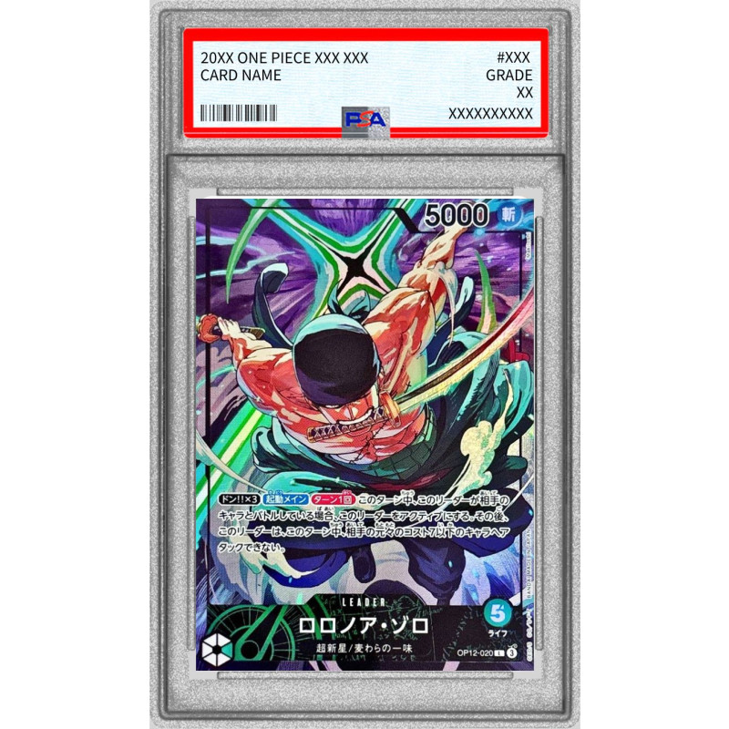 PSA 10 Roronoa Zoro OP12-020 - Japanese One Piece Card
